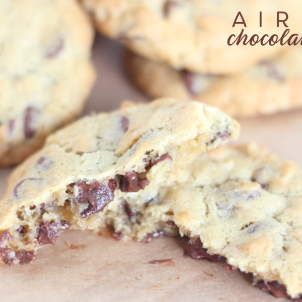 the best air fryer chocolate chip cookies