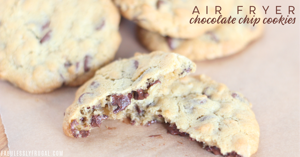 the best air fryer chocolate chip cookies