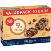 Amazon: 10 Count Fiber One Oats and Chocolate Bars, 1.4 oz bars as low...