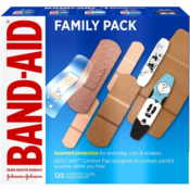 Amazon: 120-Count Band-Aid Brand Adhesive Bandage Family Variety Pack as...