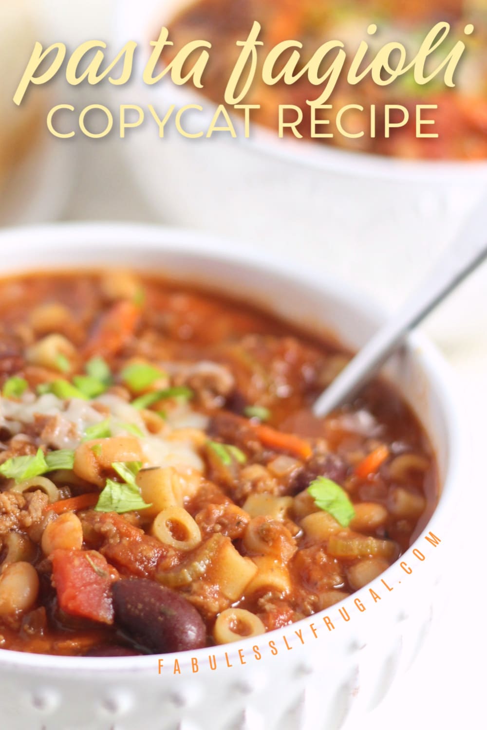 Pasta e Fagioli Olive Garden Copycat Recipe Fabulessly Frugal