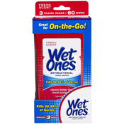 Amazon: 3 Packs of 20 Wet Ones Fresh Scent Anti Bacterial Travel Pack Wipes-Fresh...