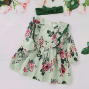 Amazon: 3-Pieces Green Toddler Baby Girl Summer Outfits $7.65 After Code...