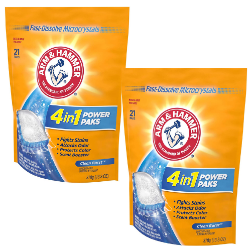 Amazon 42Count Arm & Hammer 4in1 Laundry Detergent Power Paks as low as 5.94 (Reg. 13.98
