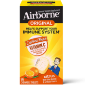 Amazon: 96-Count Airborne Original Immune Support Chewable Tablets as low...