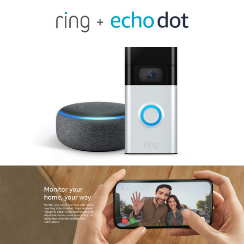 Amazon Prime Day Deal Allnew Ring Video Doorbell (2nd Gen) with Echo