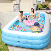 In Stock Inflatable Swimming Pool, Save 40% Off + Free Shipping!