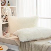 Super Soft, All Time Comfort 2 Pack Faux Fur Pillow Cases, Save 20% Off!