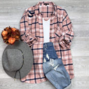 Jane: Oversized Fall Flannel $23.98 Shipped (Reg. $58.99) - POPULAR