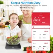 Amazon: Smart Bluetooth Multifunction Food Nutrition Scale with Nutritional...