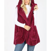 Zulily: Women’s Faux Fur Hooded Vest with Pockets $12.99 - Multiple Sizes...