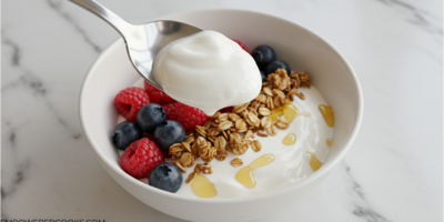 Thick and creamy yogurt bowl