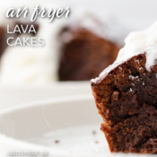 air fryer lava cakes