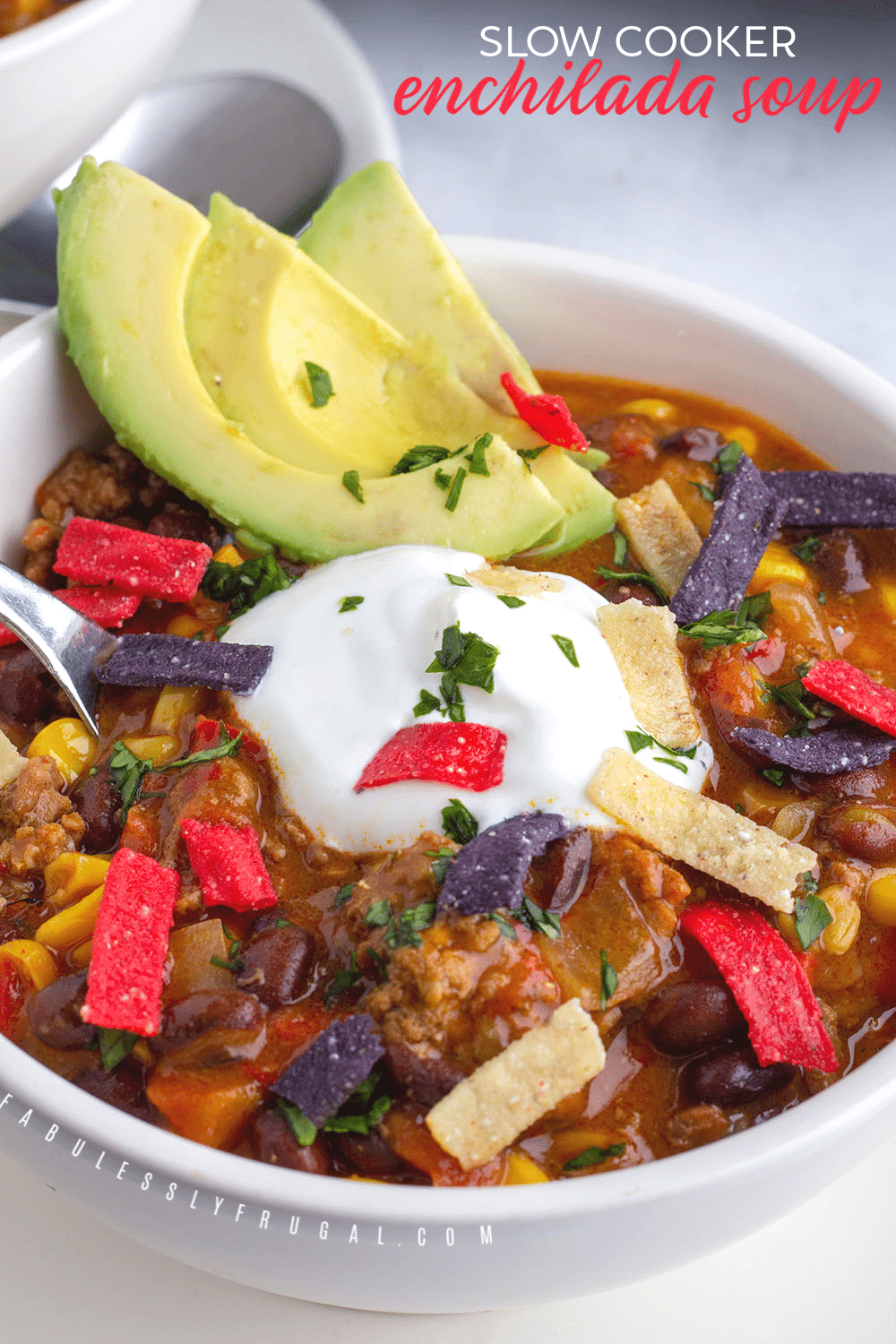 Crockpot Beef Enchilada Soup Recipe (Freezer Meal) Fabulessly Frugal