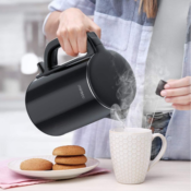 Amazon: 1.5L Double Wall 100% Stainless Steel Electric Kettle $25.49 After...