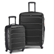 Amazon: 2-Piece Set Black Luggage with Spinner Wheels $224 (Reg. $469.97)...