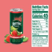 Amazon: 24 Count Perrier Fusions Strawberry and Kiwi Flavor, 8.45 Fl Oz...