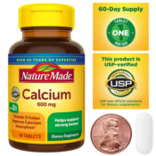 Amazon: Two Nature Made 60-Count Calcium 600mg Tablets as low as $5.35...