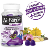 Amazon: 60-Count Airborne Elderberry + Vitamins & Zinc Crafted Blend...