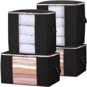 Get Organized and Save Space 4 pack of large Storage Bags, Just $15.59