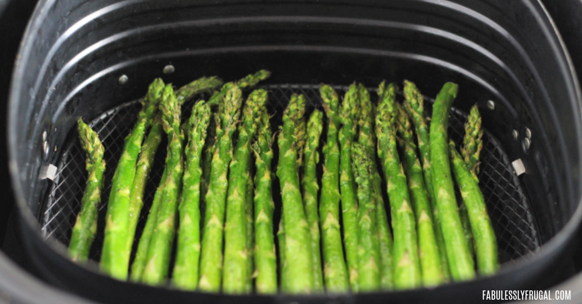 Pat veggies dry before cooking them in the air fryer.