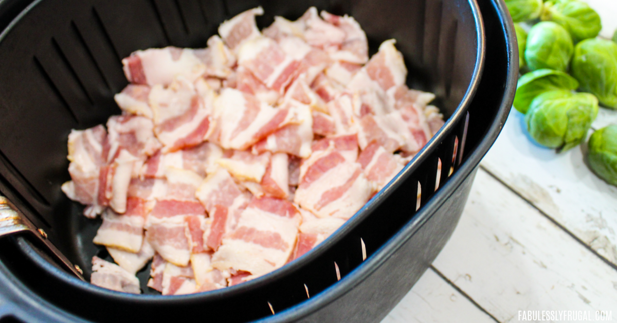 Fatty foods can smoke in the air fryer.