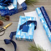 Amazon: 160 Sq Ft Hallmark Blue Holiday Wrapping Paper $14.99 (Reg. $19.99)...