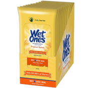Amazon: 200 Count Wet Ones Antibacterial Hand Wipes, Tropical Splash Scent...