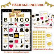 Amazon: 24 Players New Year Eve Party Bingo Game $12.99