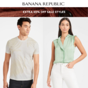 Today Only! Banana Republic: Up to 90% Off Men’s & Women’s Tops...