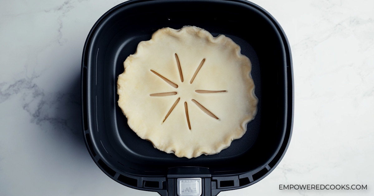 Unbaked Chicken Pot Pie in the Air Fryer