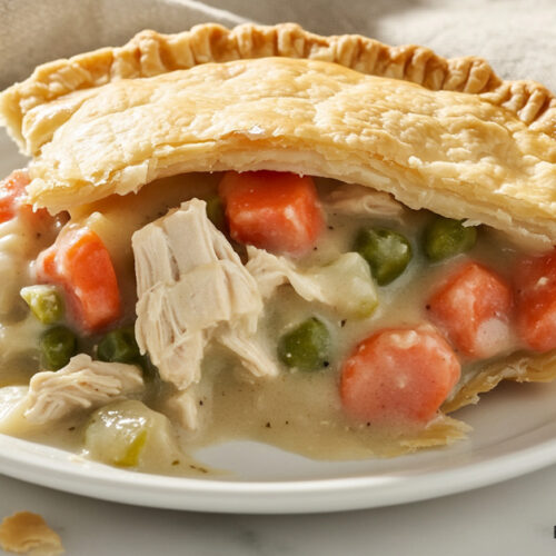 A slice of Chicken Pot Pie