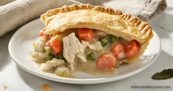 A slice of Chicken Pot Pie