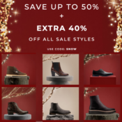 Clarks: Save up to 50% + Extra 40% Off Sale Styles!