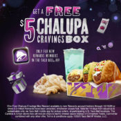 Taco Bell: FREE $5 Chalupa Cravings Box (Thru 12/15)