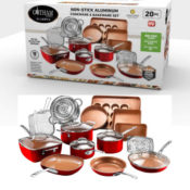 Amazon: Gotham Steel Cookware + Bakeware Set with Nonstick Durable Ceramic...