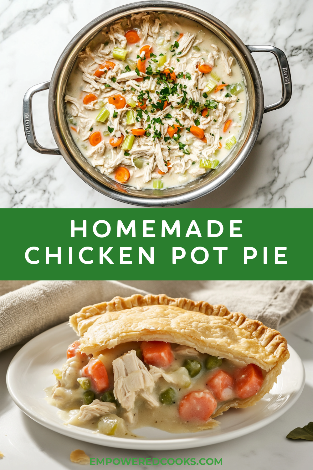 freezer meal chicken pot pie