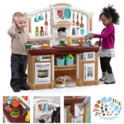 Amazon: Kids Kitchen Playset with Realistic Lights & Sounds & 45-Pc...