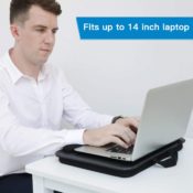 Amazon: Laptop Lap Desk with Phone Holder and Soft Foam Cushion $16.99...