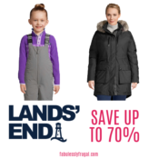 Lands' End- Save up to 70% on Winter Coats, Jackets, AND MORE