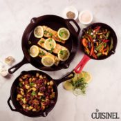 Today Only! Amazon: Save BIG on Cuisinel Cast Iron Skillets and Pan Organizers...