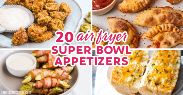 Step up your super bowl appetizers by making them in the air fryer. Not only will it save you time, but it will be healthier and taste amazing