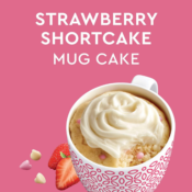 4-Pack Duncan Hines Mug Cakes Strawberry Shortcake with Cream Cheese Frosting...