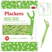 Amazon: 75-Count Plackers Back Teeth Micro Mint Dental Floss Picks as low...