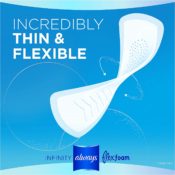Amazon: 96 Count Always Infinity Feminine Pads for Women, Size 2 as low...