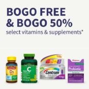 Walgreens: Buy 1 Get 1 Free or Buy 1 Get 1 50% Off Vitamins + Score EXTRA...