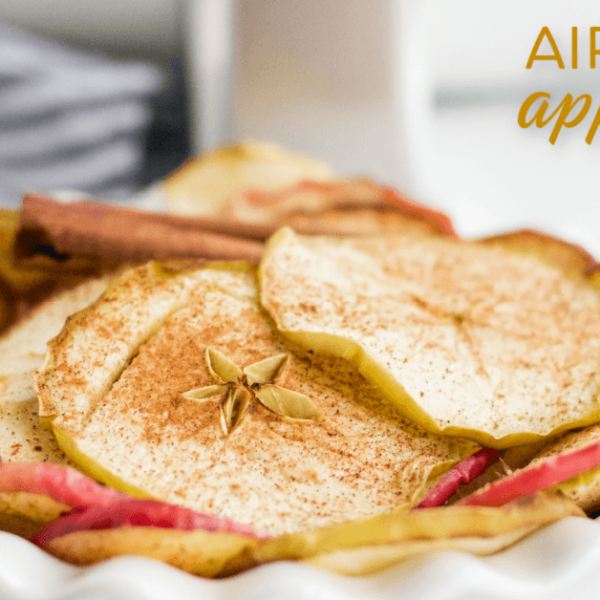 These air fryer apple chips are the perfect afternoon healthy snack