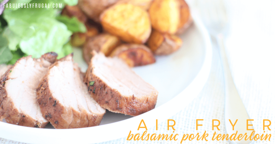air fryer pork tenderloin with balsamic marinade
