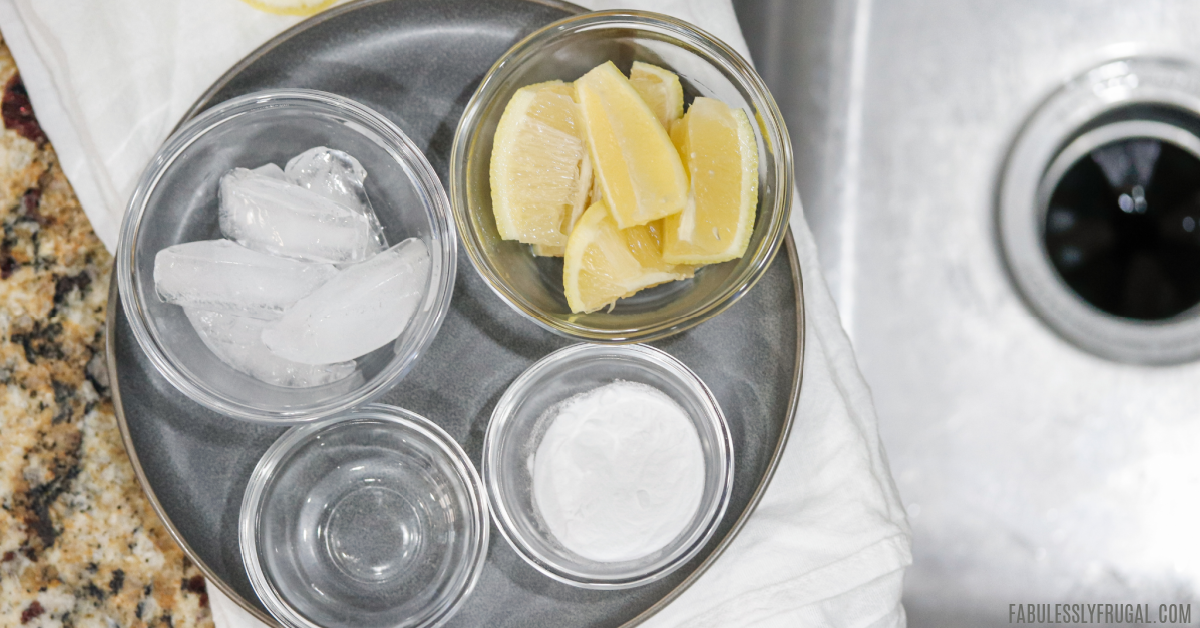 You only need 4 household ingredients to clean your garbage disposal