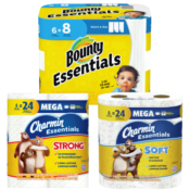 Walgreens: 4 Pack of Bounty Paper Towels & Charmin Bath Tissue just $13.96...
